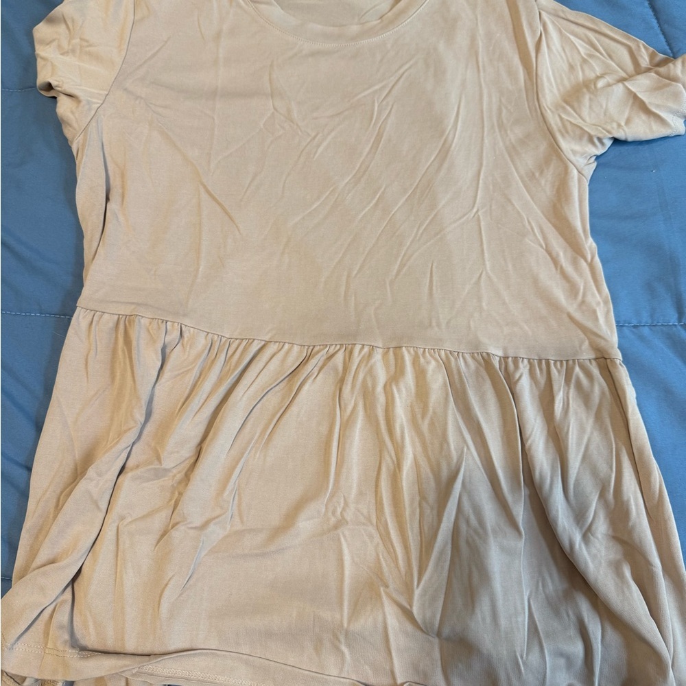 Women's Cream baby doll Top